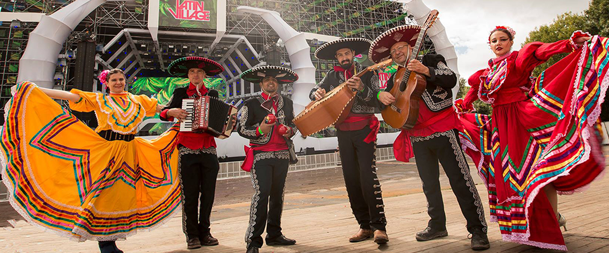 Mexicaanse akoestische achtergrondmuziek voor een bedrijfsfeest